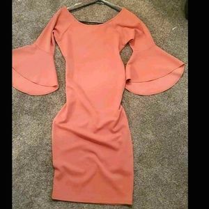 BLVD bell sleeve midi dress -small